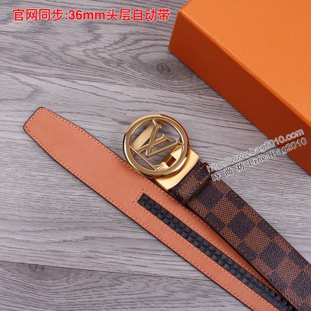 LV爆款男士皮帶 路易威登經典自動平滑款腰帶  jjp2207